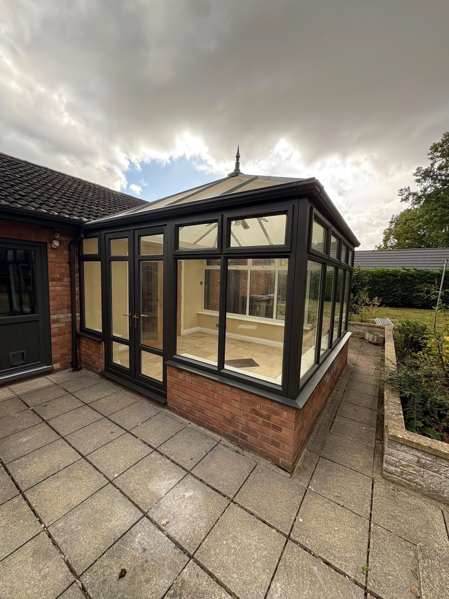 Black conservatory spray painting Lincolnshire