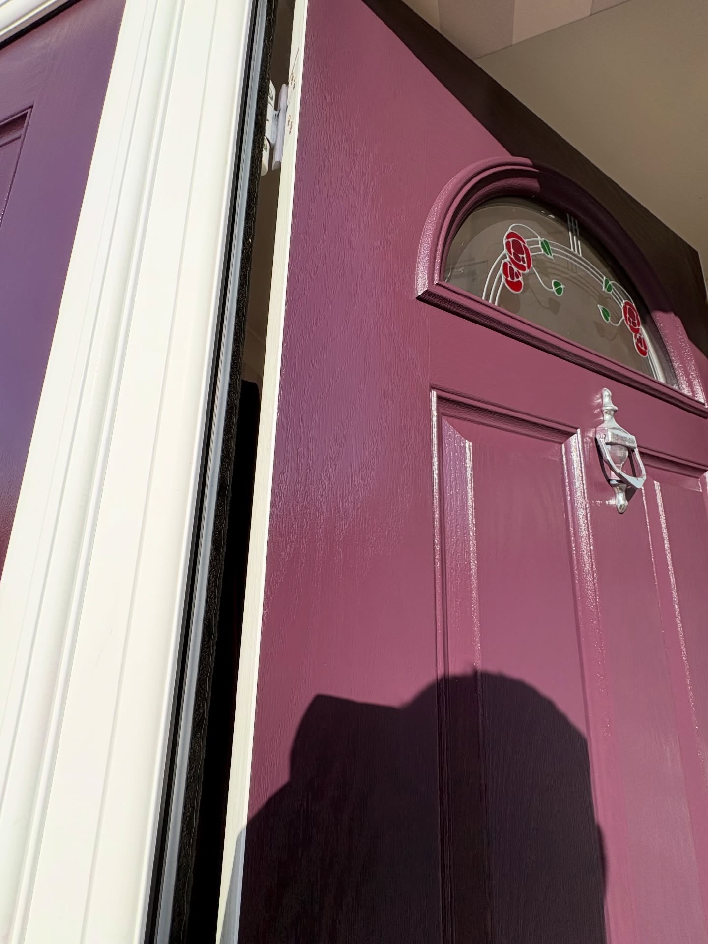 UPVC door spray painting