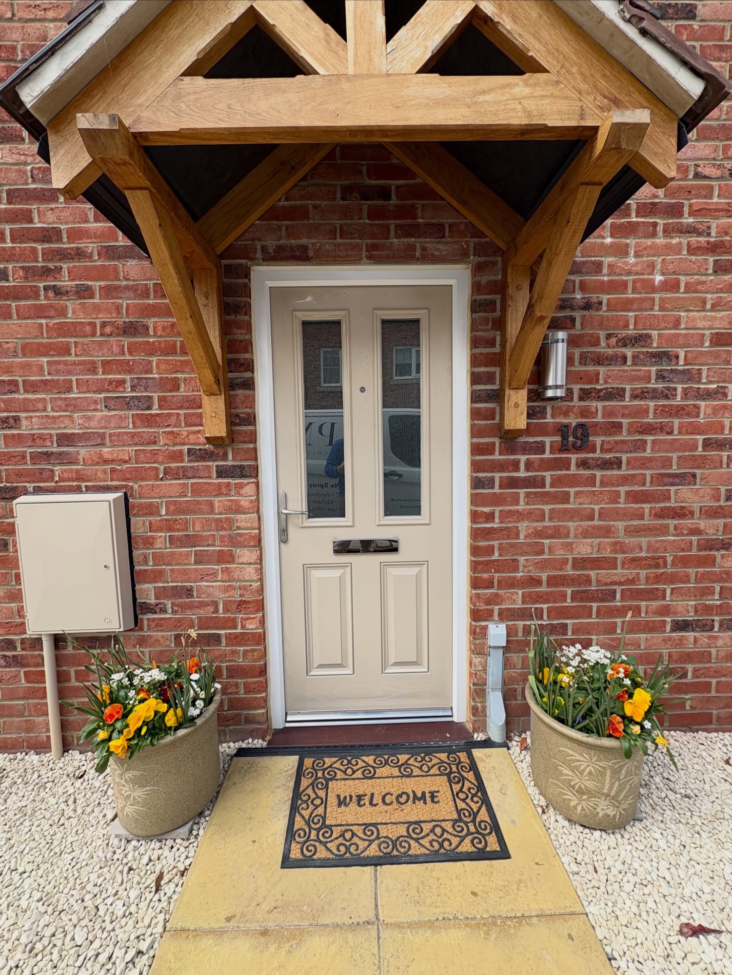 UPVC door spray painting Sleaford